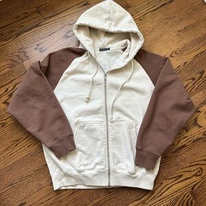 Brandy Melville oversize Christy color block hoodie